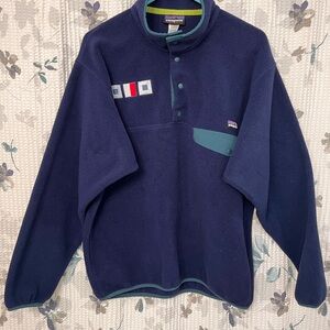Patagonia Synchilla Snap-T Navy Fleece Pullover